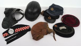 WW1 RN Officers Hat and other Headgear