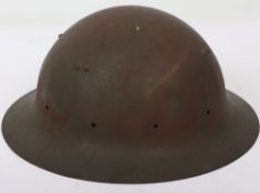 WW2 Period Dutch Brodie Pattern Helmet.
