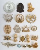 Small Collection of Military Cap Badges & Buttons of African Interest.