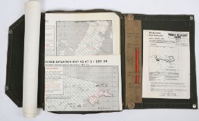 Falklands Islands War, Minefield Situation Maps and Mine Recognition Chart.