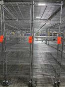 Uline portable metro style shelving, 6 tier,