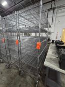 Uline portable metro style shelving, 6 tier