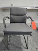 Corp Design Livello Grey Leather Guest Chairs