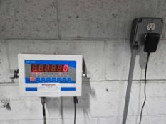 Brecknell platform scale m/n SBI-505, s/n 170619030, 4 foot X 4 foot platform