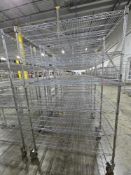 Uline portable metro style shelving, 6 tier