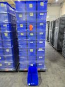 Uline Blue Stackable Storage Bins