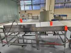 Stainless Steel White Conveyor with Asst. Spray Nozzles