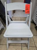 White Resin Folding Garden Chairs