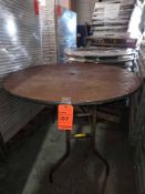 Round Wood Folding Tables