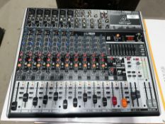 Behringer XENYX X1832 mixer, 12 Input 2/2 bus mixer, mic preamps, compressor, british EQs 24 bit mul