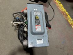 SquareD disconnect,  100A 3ph, fused, rainproof