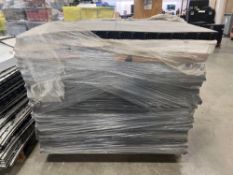 48 inch x 48 inch black plastic interlock flooring