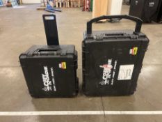 Cozy Roadie sackable travel chairs, with travel boxes