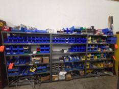 (3) Sections of Shelving with Contents