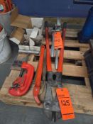 Asst. Ridgid Tools-Heavy Duty Belt Cutter, Radium Tube Bender, 4-Wheel Pipe Cutter, Pipe Wrench, and