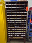 Lawson Steel Pigeon Hole Style Bolt Bin with Contents