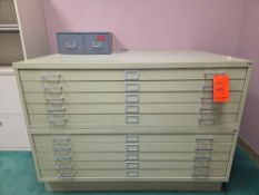 Safco 10 Drawer Blueprint Metal Cabinet