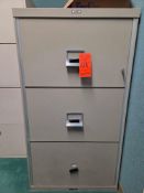 Victor 3-drawer fire proof filing cabinet