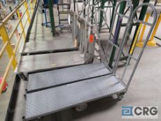 Flatbed Carts, Stocking and Utility Carts and Three-Step Stock Picking Cart