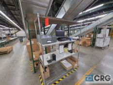 Workstation with Table, Barcode Label Printer, & Wireless Scanner