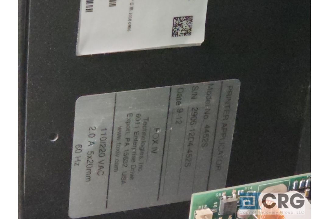 FOX IV 4452-S Label Printer and Applicator - Image 5 of 5
