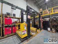 Material Transportation Co. Forklift Battery Changing Cart and Rack Station