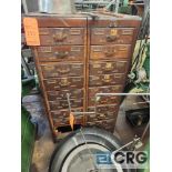 10-drawer Library Bureau Sole Makers antique wood cabinets