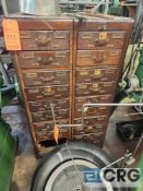10-drawer Library Bureau Sole Makers antique wood cabinets