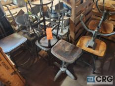 Asst metal shop chairs