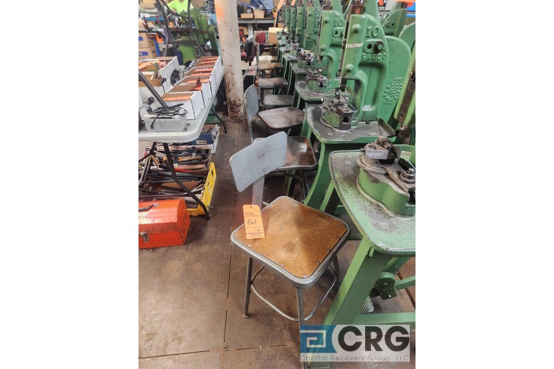 Assorted metal shop chairs - Image 1 of 2