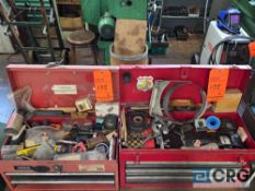 Assorted steel tool boxes with asst tools