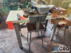 4 ft. steel leg work table