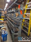 Assorted round/square steel stock, angle iron, channel steel