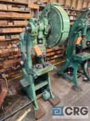 Zeh and Hahnemann 10 Ton inclinable power press