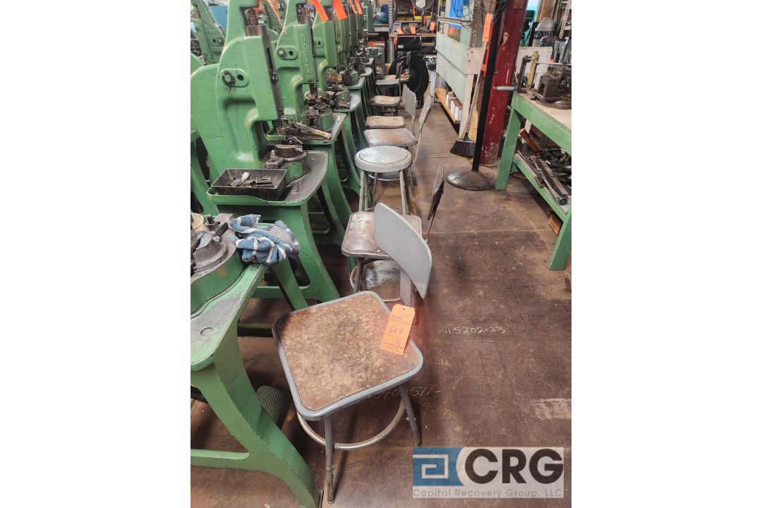 Assorted metal shop chairs - Image 2 of 2