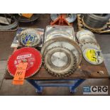 asst mitre and table saw blades