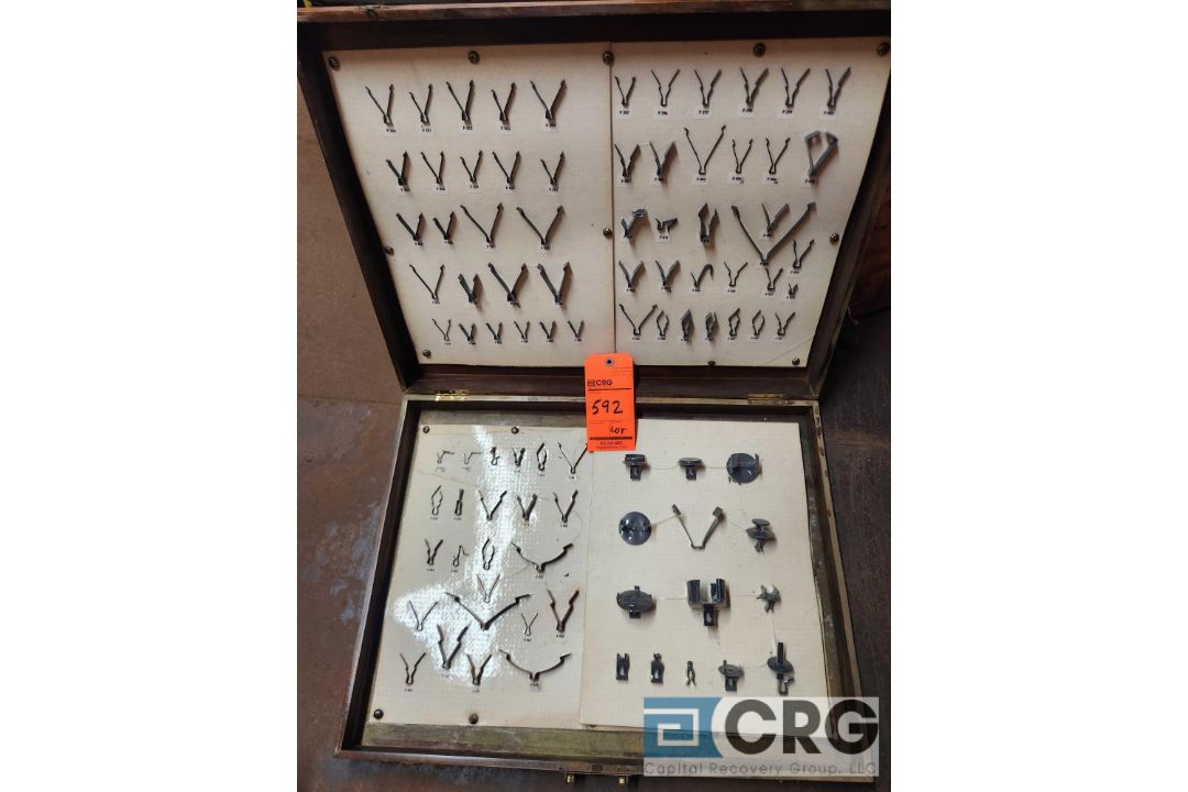 Antique wood display cases with samples - Image 3 of 4