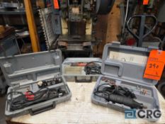 Assorted handheld electric rotary tools