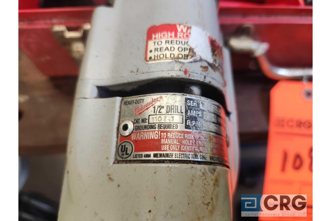 Milwaukee 1107-1 Right Angle 1/2 Incvh Drill - Image 2 of 2