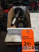 Command CAT 40 tool holders with circular metal slitting saw blades