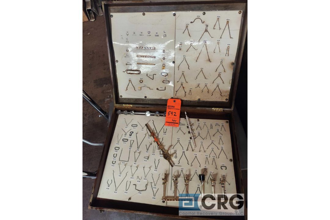 Antique wood display cases with samples - Image 2 of 4