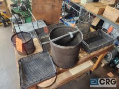 Asst dip tank parts baskets