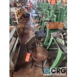 Assorted metal shop chairs
