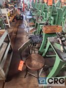 Assorted metal shop chairs