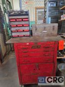 (2) Asst. Steel Tool Boxes and (1) Plastic Storage Cabinet