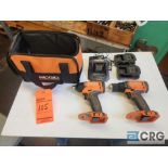 Ridgid 18 Volt Cordless Drill Set