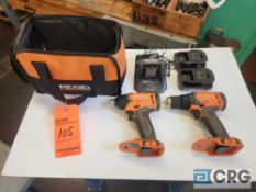 Ridgid 18 Volt Cordless Drill Set