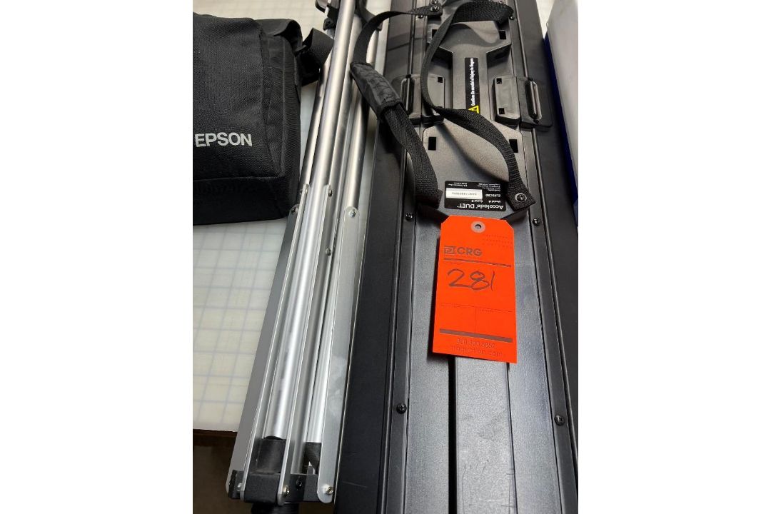 Epson 3LCDWXGA HDMI projector with Accolad DUET Screen with Tripod and ...