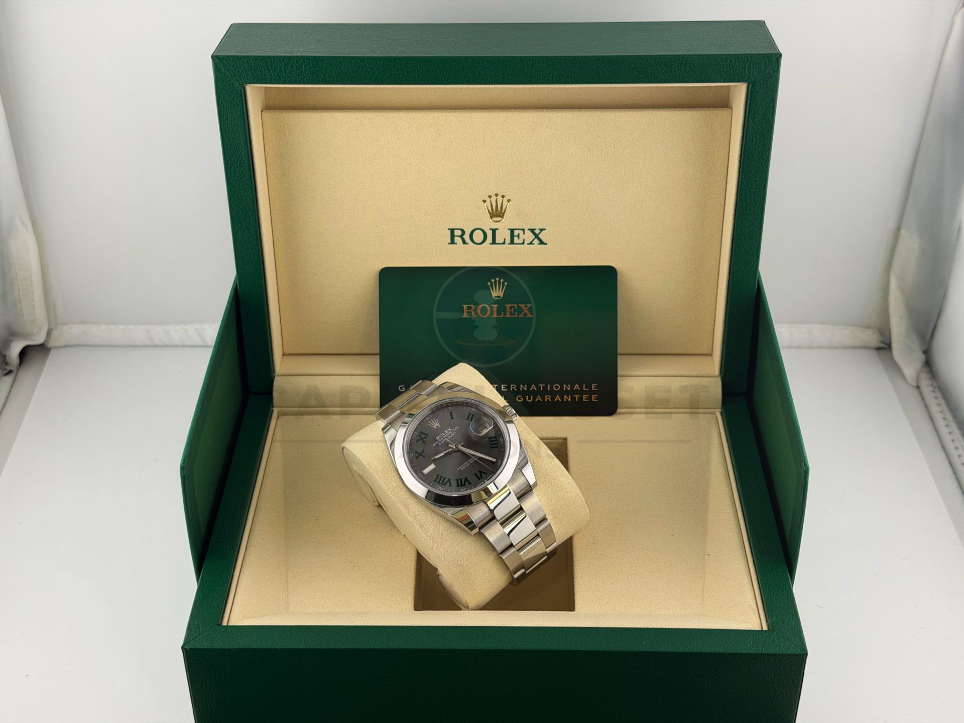 ON SALE ROLEX DATEJUST *WIMBLEDON* (JULY 2025 - NEW & UNWORN) 41MM OYSTER STEEL *GREAT INVESTMENT* - Image 17 of 29