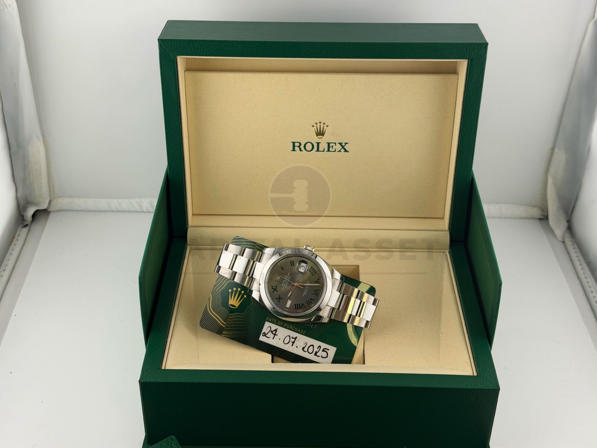ON SALE ROLEX DATEJUST *WIMBLEDON* (JULY 2025 - NEW & UNWORN) 41MM OYSTER STEEL *GREAT INVESTMENT* - Image 10 of 29